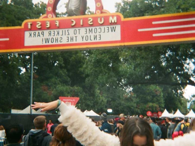 An Austin City Limits Music Festival entrance marquee.